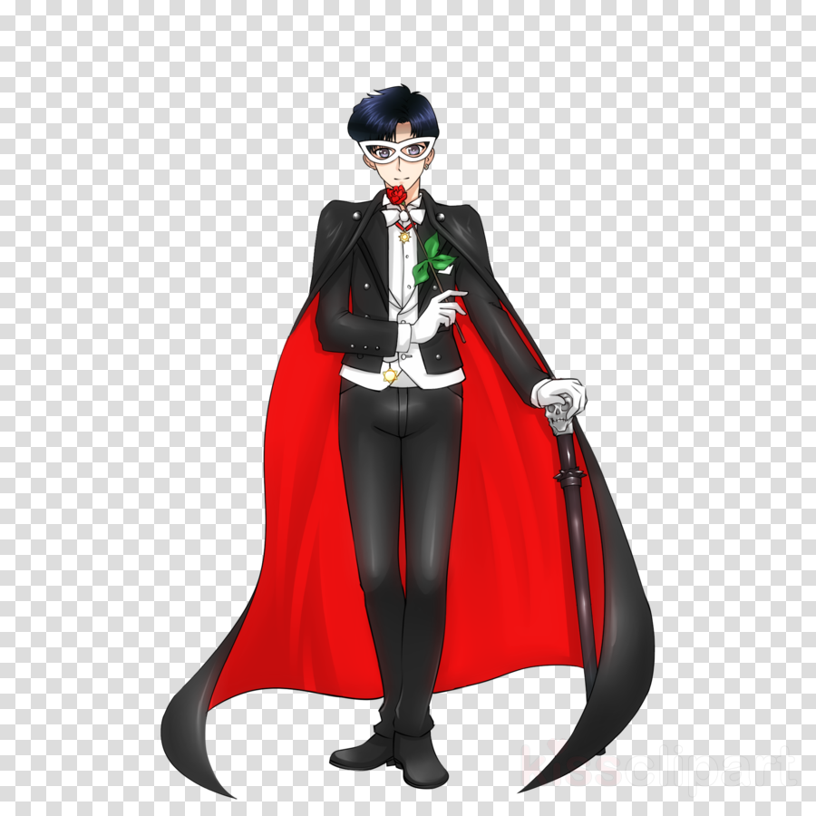 Tuxedo Mask Clipart Tuxedo Mask Sailor Mars Chibiusa - Tuxedo Mask Sailor Mars (900x900), Png Download