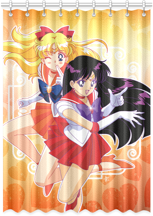 Sailor Mars E Venus Window Curtain 52" X - Blanket (1000x1000), Png Download