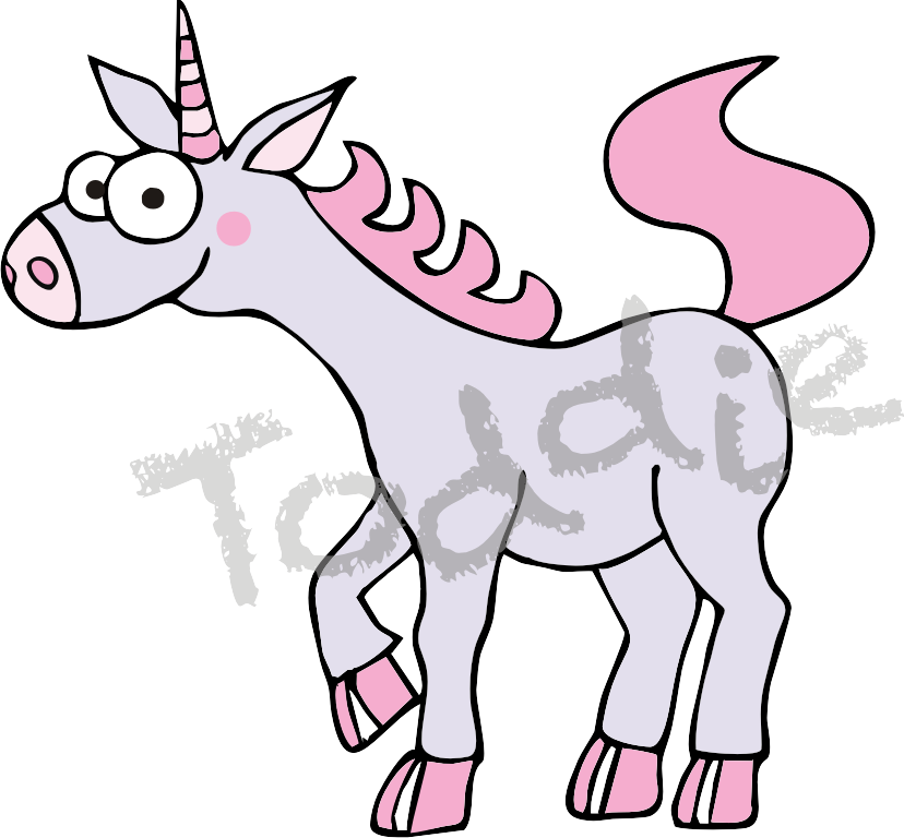 Sparkles, The Bravest Unicorn - Cartoon (828x768), Png Download
