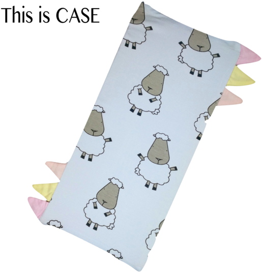 Bed-time Buddy Case Blue Big Sheepz With Color Tag - Yellow (580x580), Png Download