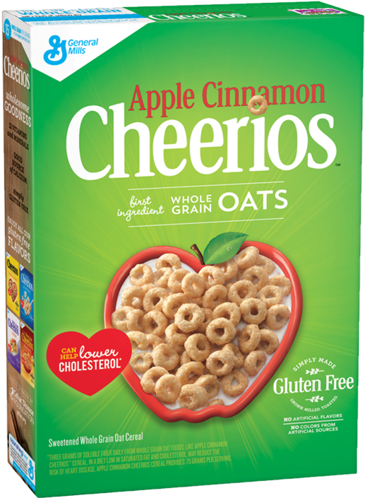 Oat Clipart Grain Product - Apple Cinnamon Cheerios (592x704), Png Download