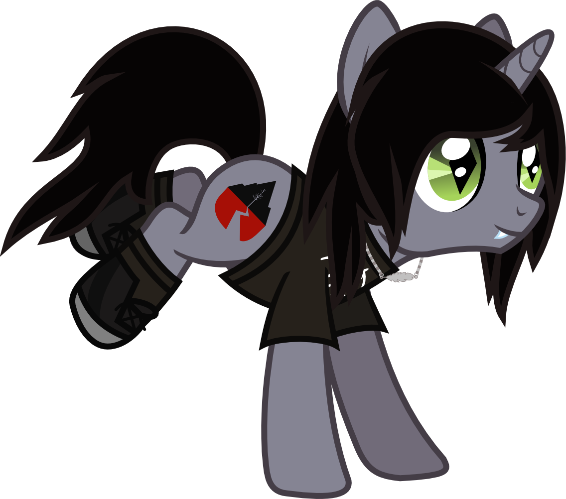 Svg Unicorn Emo Png Free Stock - Bmth Mlp (1136x1002), Png Download