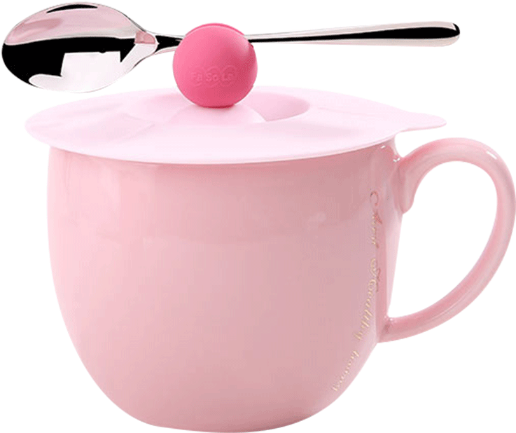 Japanese Brand Silicone Cup Cover Food Grade Cup Lid - Cup (800x800), Png Download