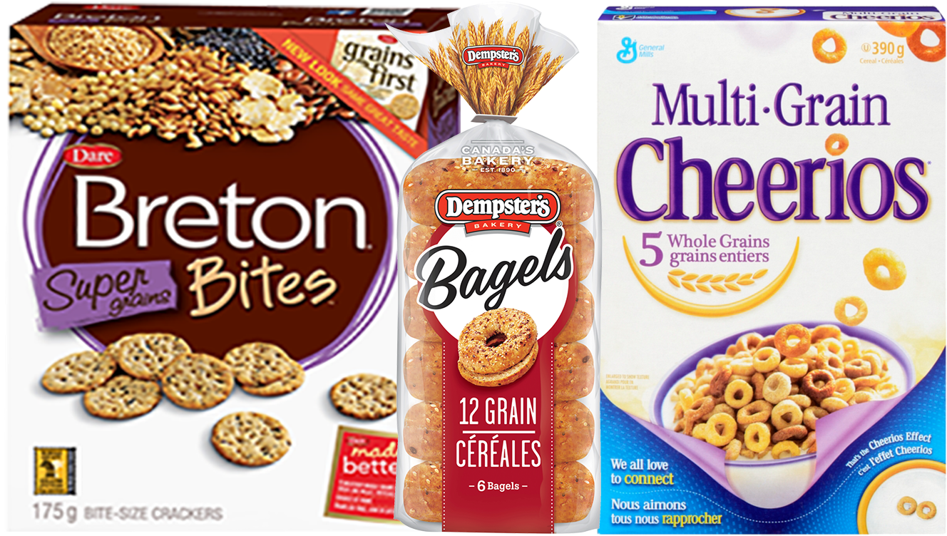 Grain Products - Dempster's 12 Grain Bagels (1524x762), Png Download