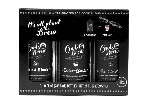 Img - Owl's Brew Coco Lada Cocktail Mix Tea - 8 Fl Oz Bottle (530x706), Png Download