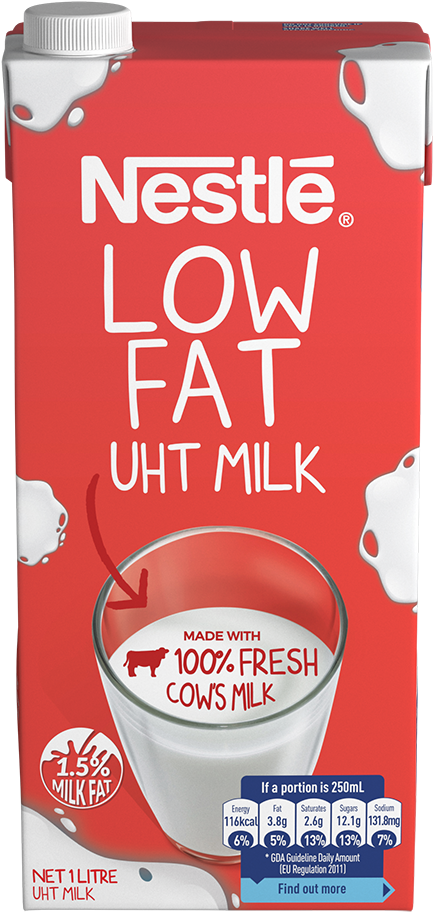 Nestlé® 100% Fresh Low Fat Milk 1l Carton - Nestle: The Secrets Of Food, Trust And Globalization (1024x1024), Png Download