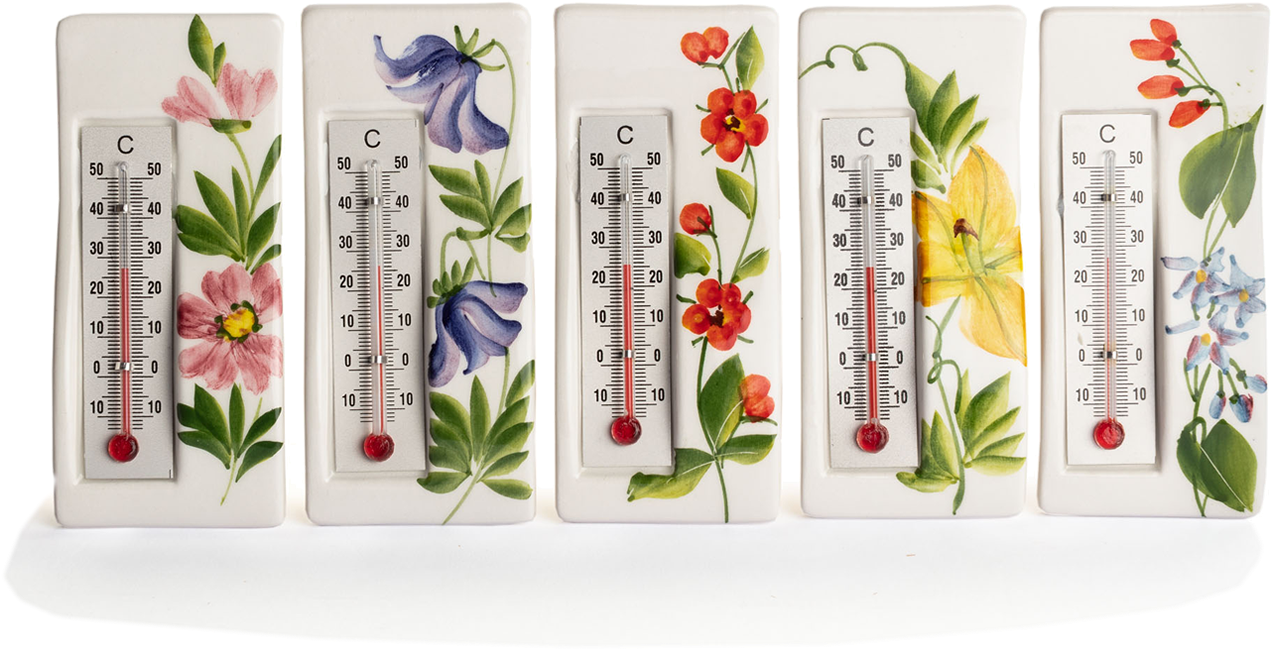 Picture Of Aquilegia Wall Thermometer Aboca Museum - Aboca Museum (1280x1280), Png Download