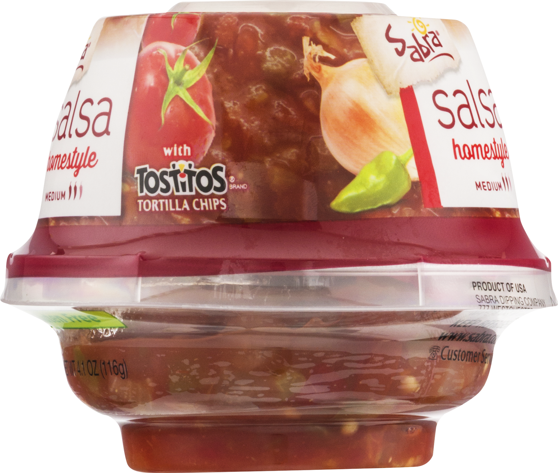 Sabra Hummus With Tostitos Tortilla Chips Homestyle (1800x1528), Png Download