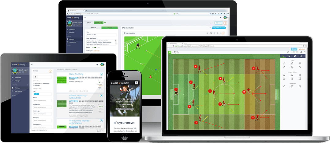 Training- The Perfect Tool For Football Coaches And - Operating System (1165x507), Png Download