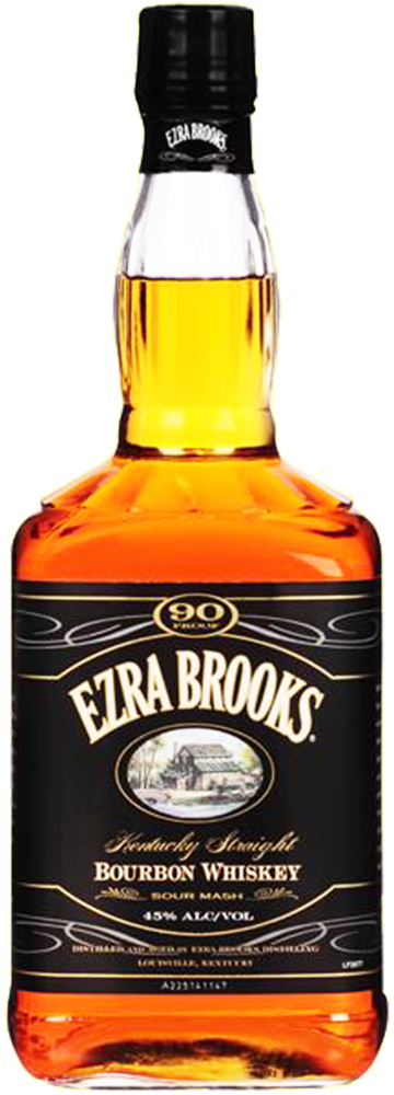 Whisky Ezra Brooks 1l - Ezra Brooks Whiskey, Kentucky Straight Bourbon - 1.75 (432x1080), Png Download