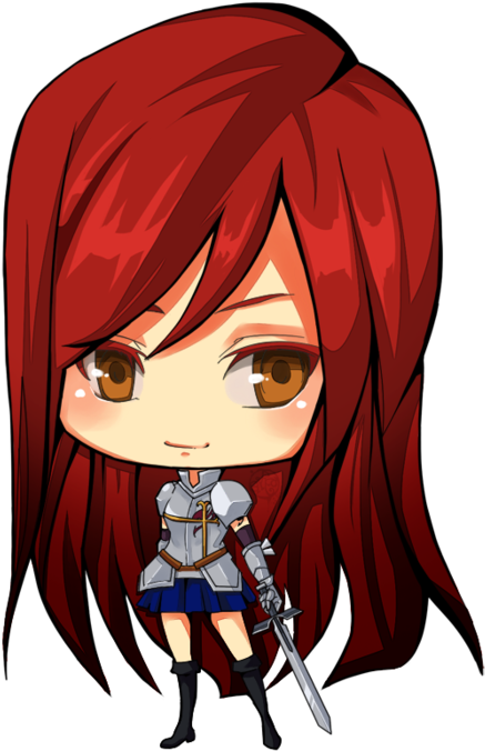 Fairy Tail Images Erza Chibi Wallpaper And Background - Erza Fairy Tail Chibi (466x700), Png Download