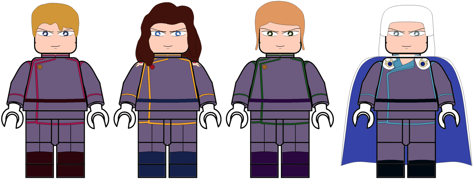 1 / - Sailor Moon Lego (1600x633), Png Download