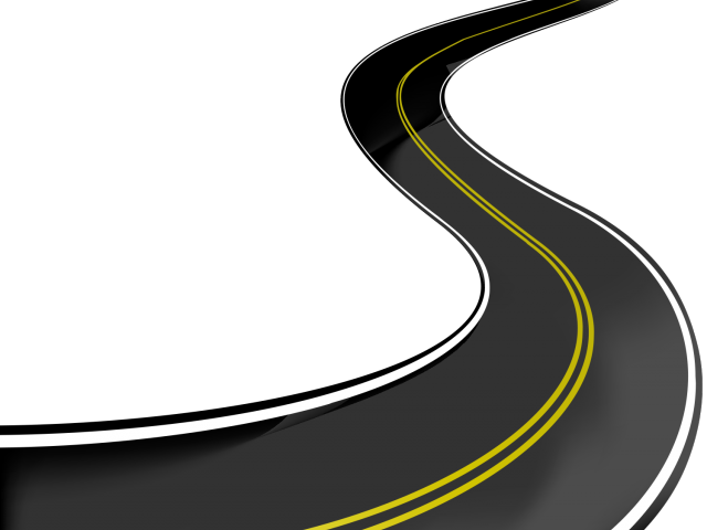 Highway Clipart Curve Road - Road (640x480), Png Download