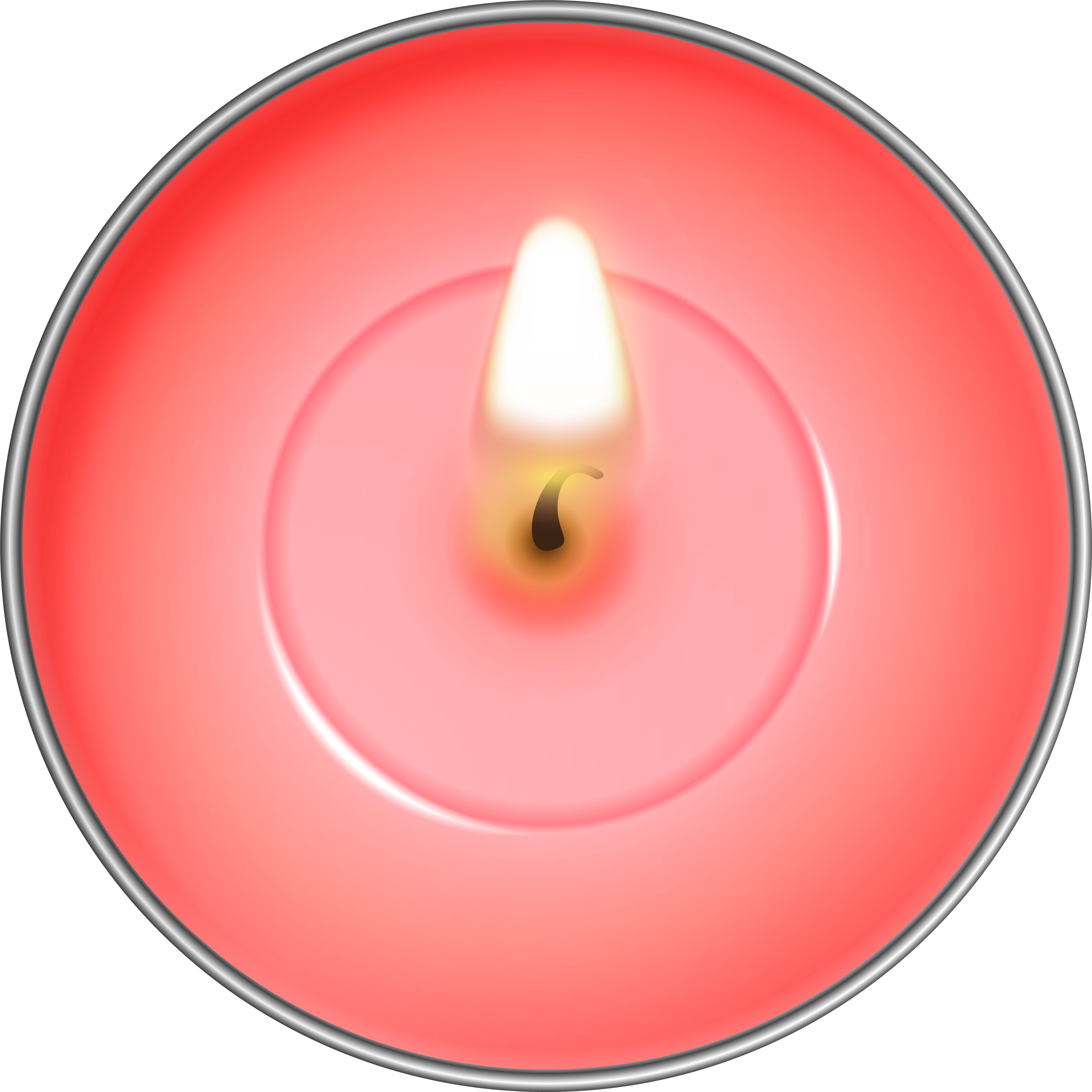 Round Red Candle Png Clip Art (8000x8000), Png Download