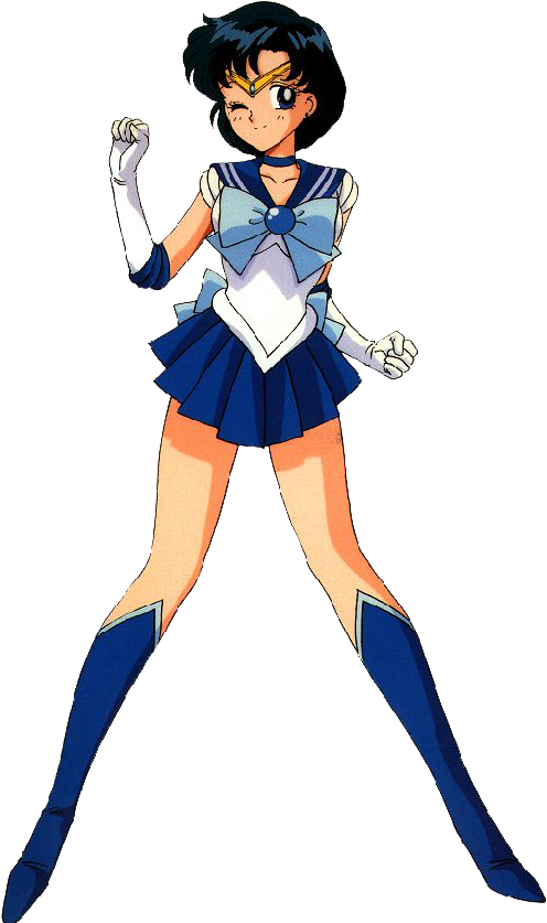 Sailor Mercury Images - Sailor Mercury Sailor Moon (562x841), Png Download