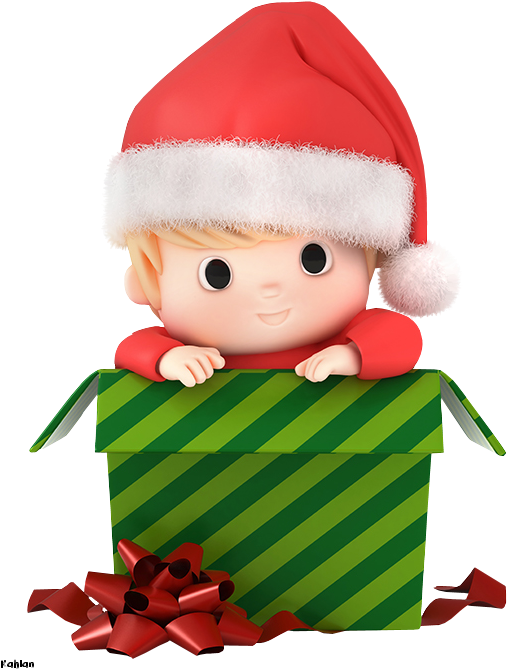 Christmas Baby Boy Clip Art - Baby Santa Claus Clipart (550x733), Png Download