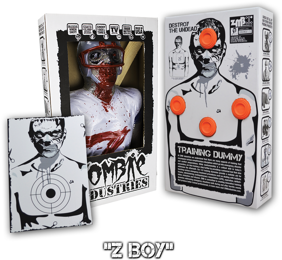 New! Version 3 Zombie Target 'bobo Clown' - 3-d Bleeder (1000x1000), Png Download