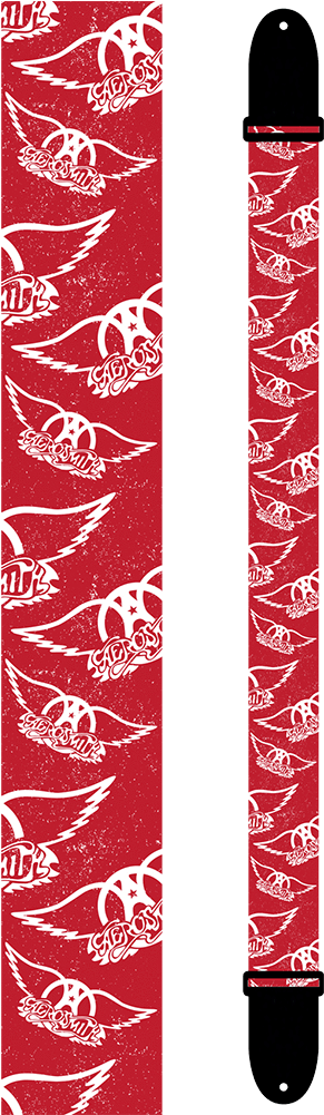 Aerosmith Guitar Straps Various Official Aerosmith, - Official T Shirt Aerosmith Classic Logo Red All Sizes (1000x1000), Png Download