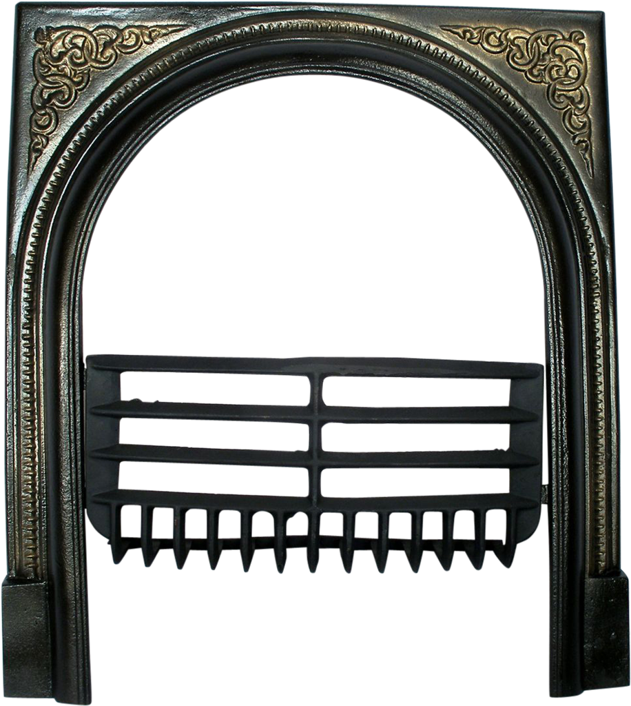 Vintage Art Deco Cast Iron Arched Door Frame Surround - Door (1023x1023), Png Download