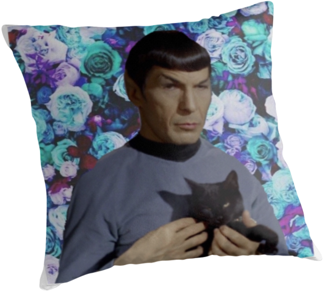 Spock Experiencing An Emotion Ft - Blue Flowers (875x875), Png Download