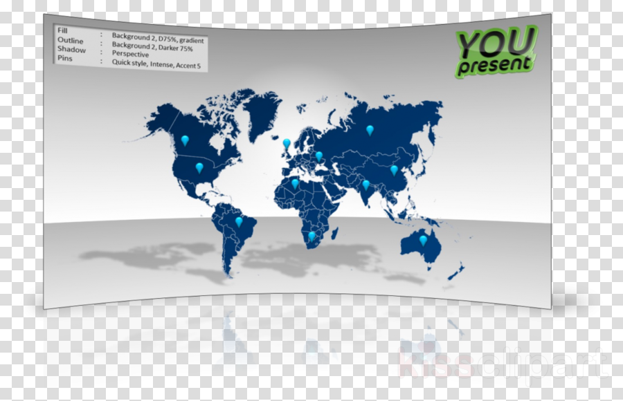 World Map Clipart World Map World Political Map - World Map - Black And Grey Poster 36 X 24in (900x580), Png Download