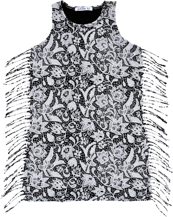 Joni Dress - Black Lace - Petitbo Organic Luna Top – Black Lace-1 Year (685x800), Png Download