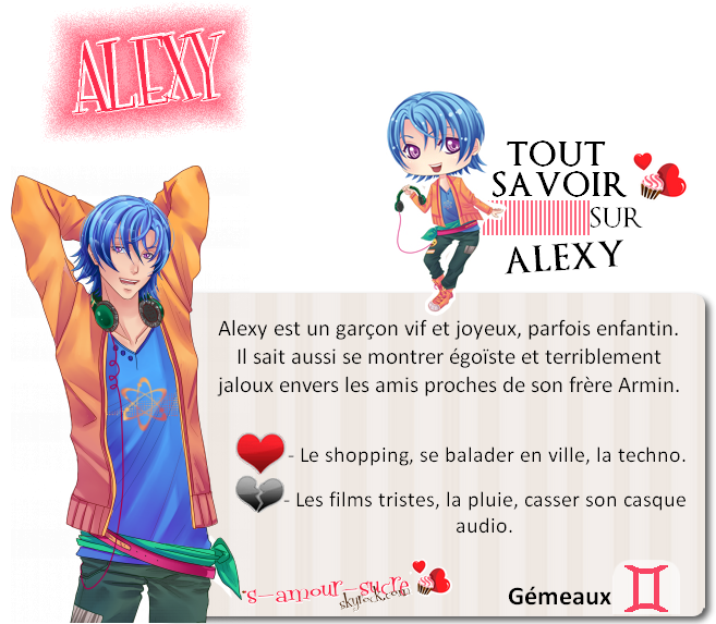 Profil Amour Sucré - Amour Sucré Personnages Garçons (666x589), Png Download