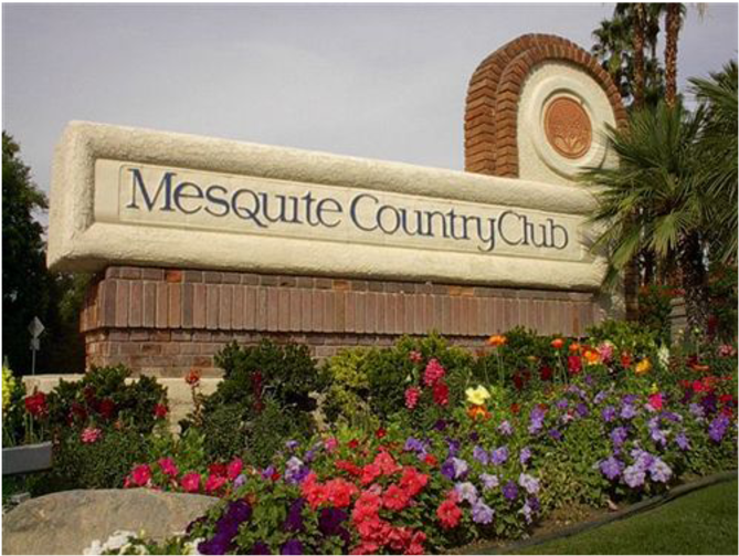 Mesquite Country Club Sign - Palm Springs (800x520), Png Download