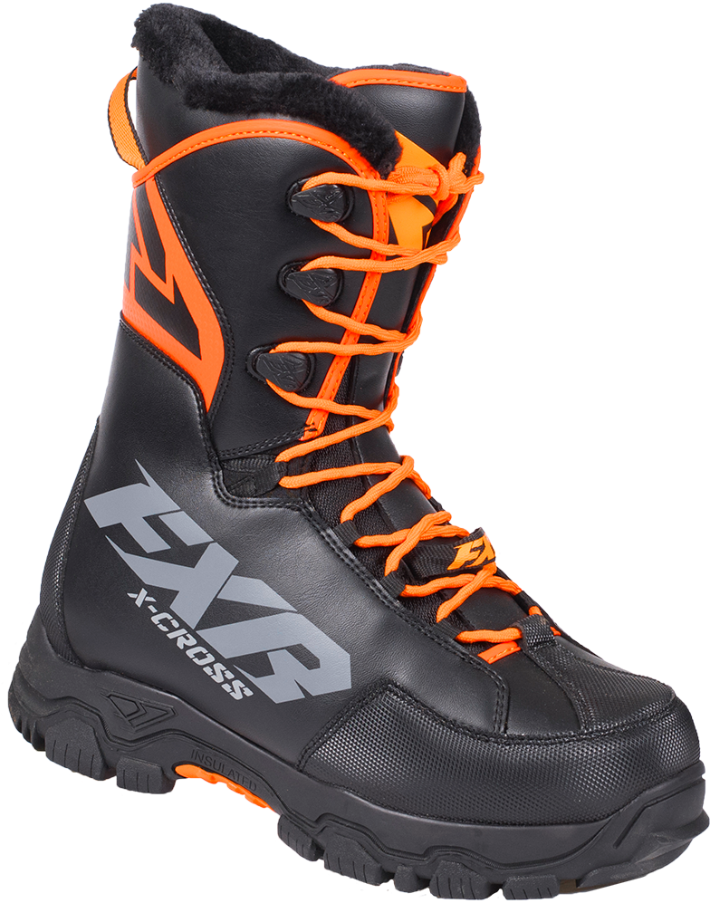 Fxr Boots Men - Fxr X Cross Boot Black/orange (790x1000), Png Download