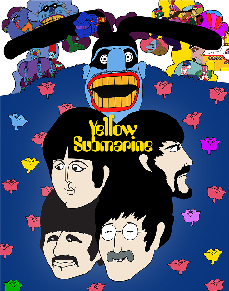 Double Tap To Zoom - Yellow Submarine: A Panorama Pop - Hardcover (1000x1000), Png Download