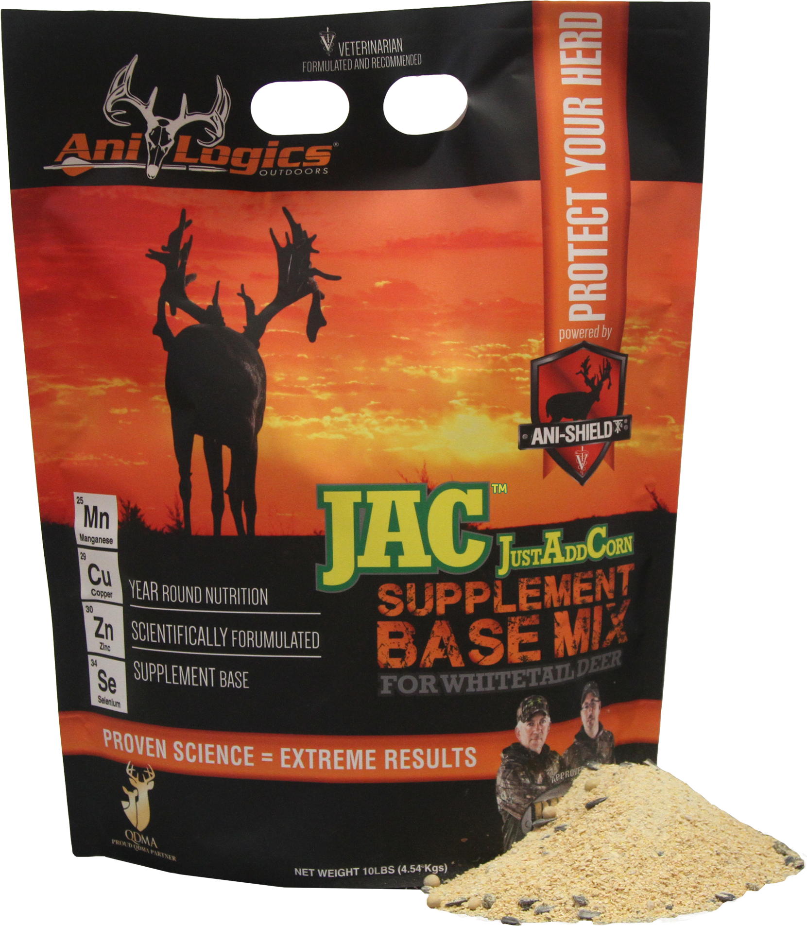 Jac 10lb Front Feed-2 V=1499956066 - Anilogics Justaddcorn Base Mix Deer Supplement 10 Lb (2000x2000), Png Download