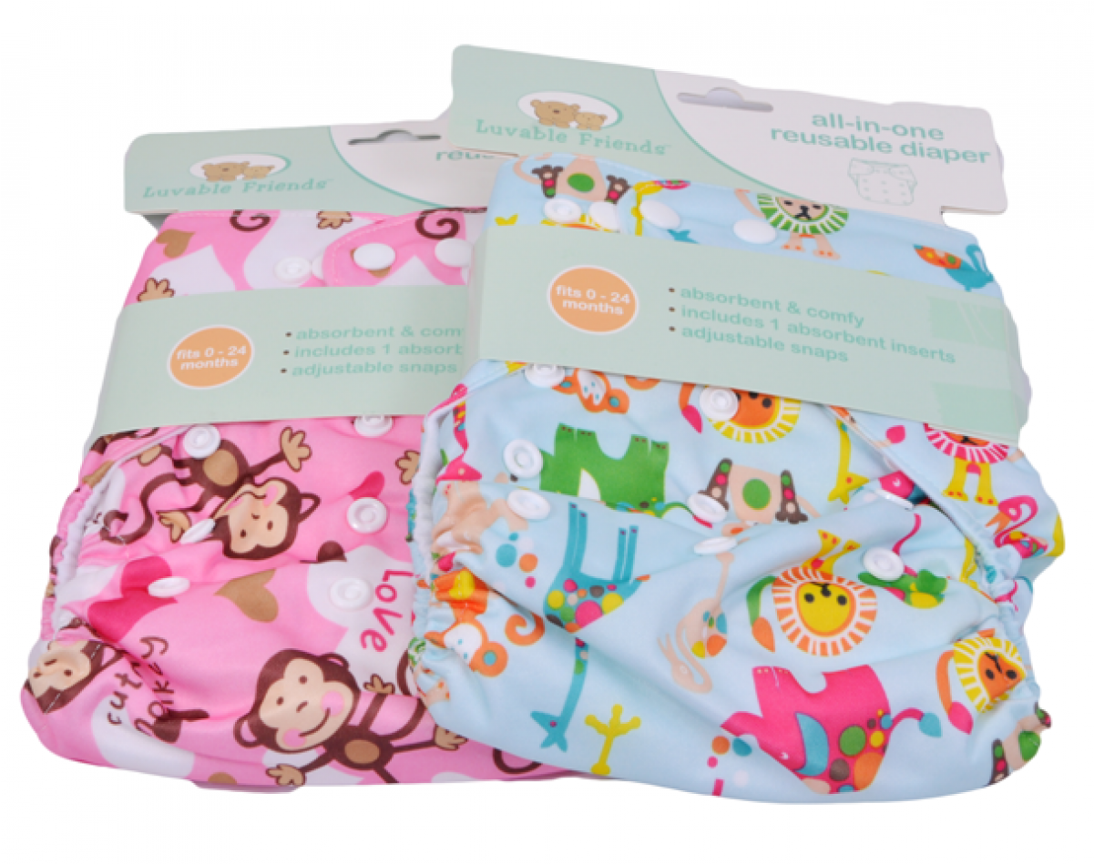Re-usable Baby Diapers - Diaper (1200x1200), Png Download