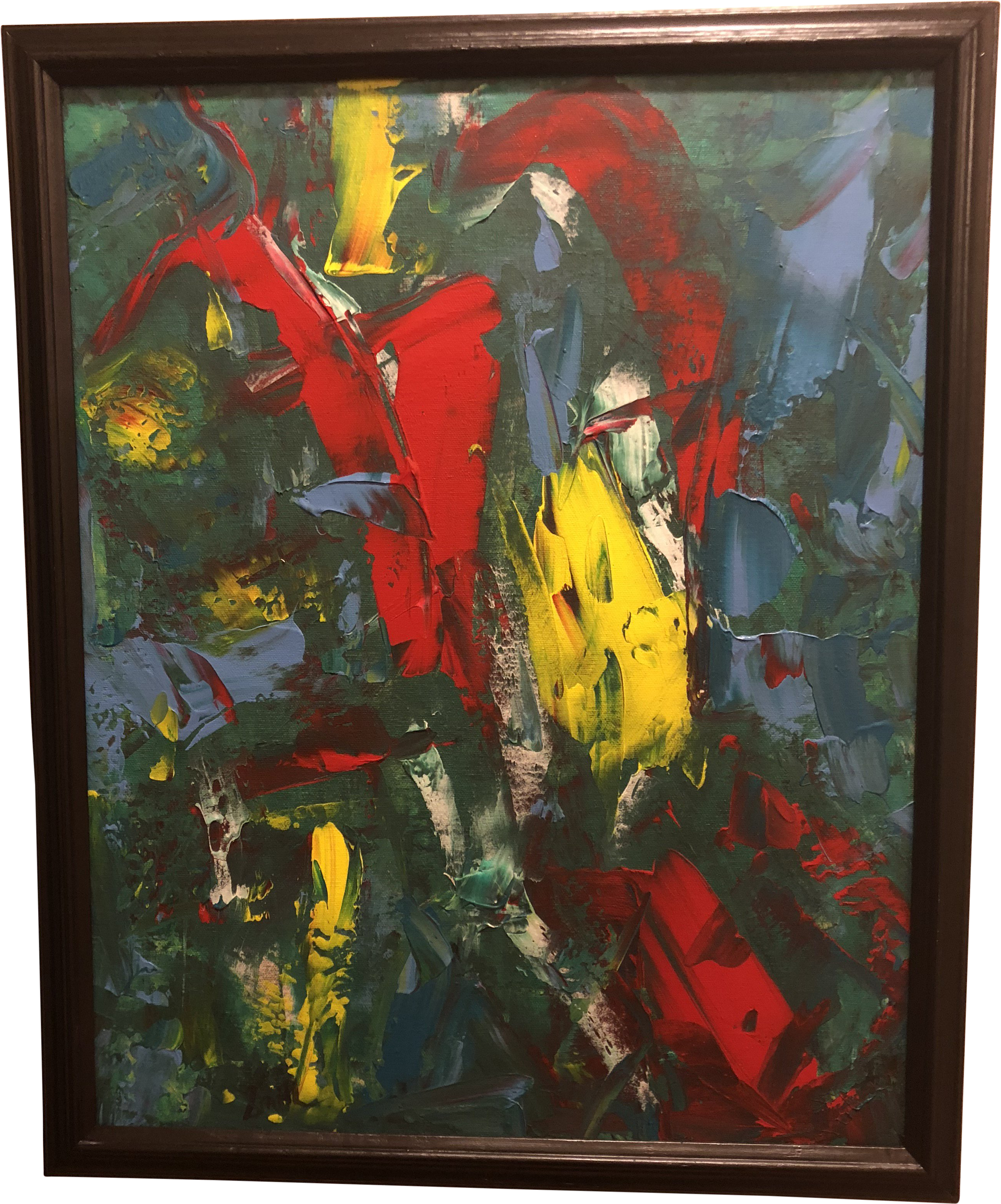 “red Bull And Monkey” Original Contemporary Acrylic - Contemporary Art (2878x3462), Png Download