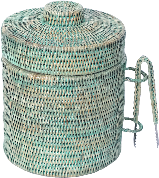 Strand Rattan Ice Bucket - Bucket (1024x1024), Png Download