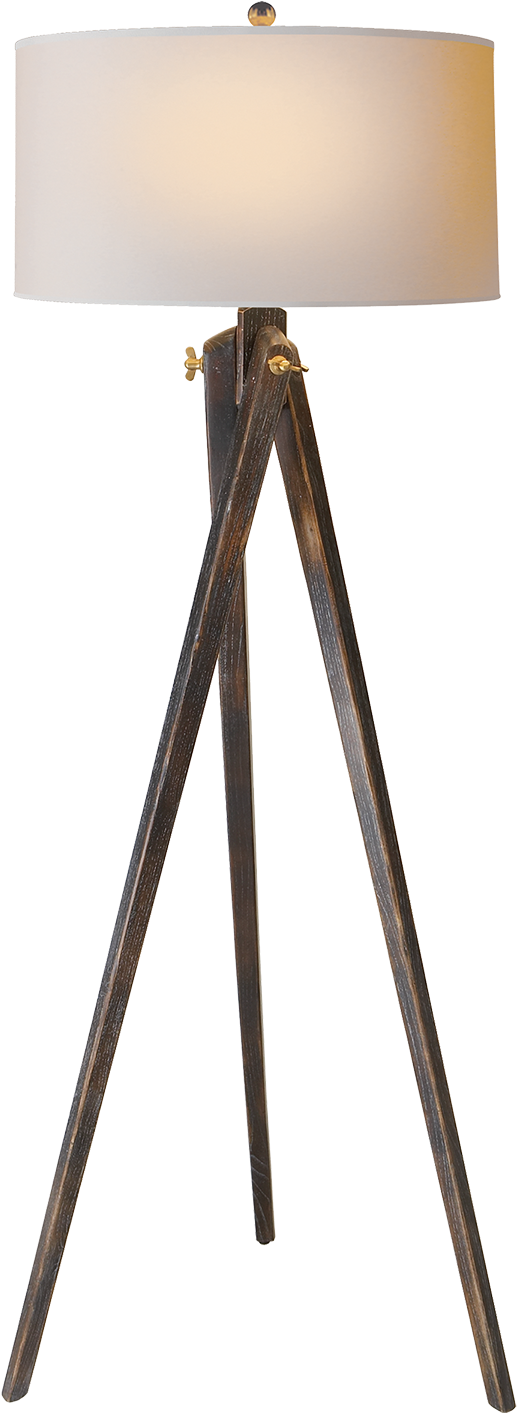 Tripod Floor Lamp In French Wax With Natural Paper - Lighting (1440x1440), Png Download