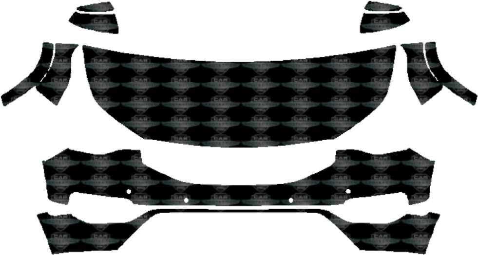 2017-2018 Gmc Acadia Denali 3m Clear Bra Deluxe Paint - Paint Protection Film (980x700), Png Download