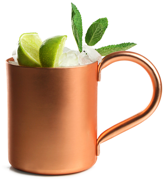 Hard Shake And Pour Over Crushed Ice Into A Moscow - Moscow Mule Clip Art (809x808), Png Download