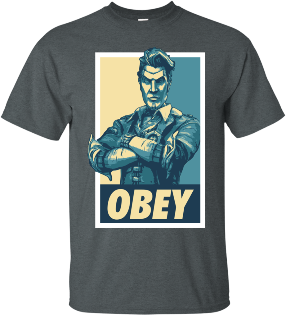 Obey To Handsome Jack T Shirt & Hoodie (1024x1024), Png Download