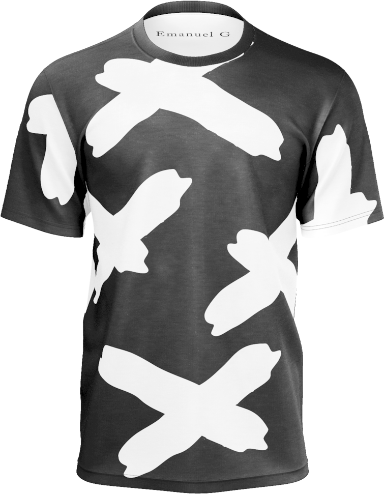 Painted X White Men's Shirt - Active Shirt (1060x1060), Png Download