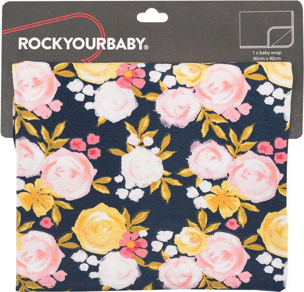 Painted Garden Baby Wrap - Rock Your Baby Ryb Girls Baby Cloche (1000x1000), Png Download