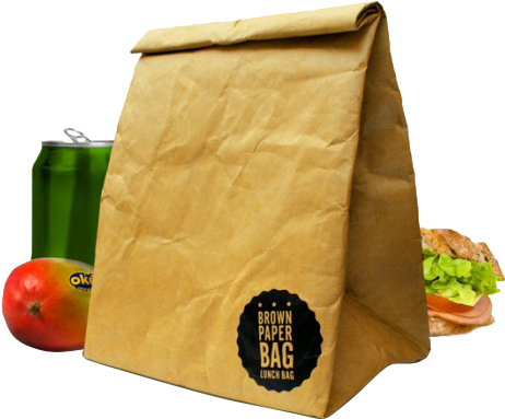 Brown Paper Bag Png (600x600), Png Download