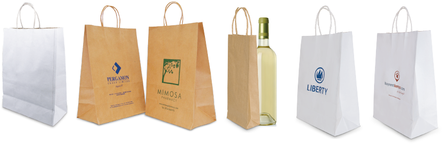Gift Bags Twisted Handle Paper Bags Become A Popular (990x350), Png Download