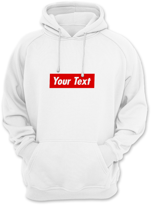 Custom Supreme Hoodie - White Supreme Hoodie Png (750x750), Png Download