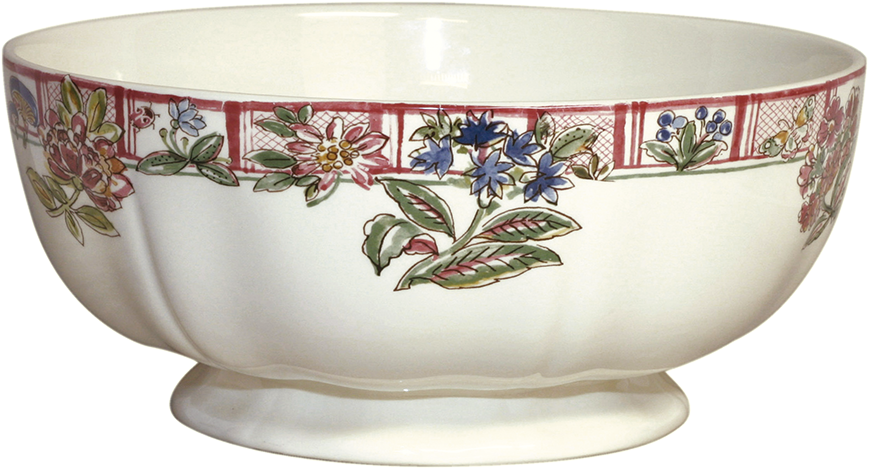 1 Open Vegetable Nr - Gien Jardin Imaginaire Salad Bowl (869x469), Png Download