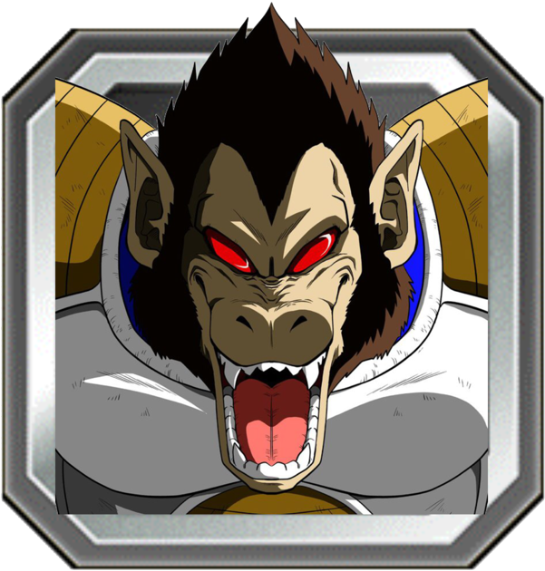 Vegeta Ga Icon - Gorila Do Dragon Ball (635x640), Png Download