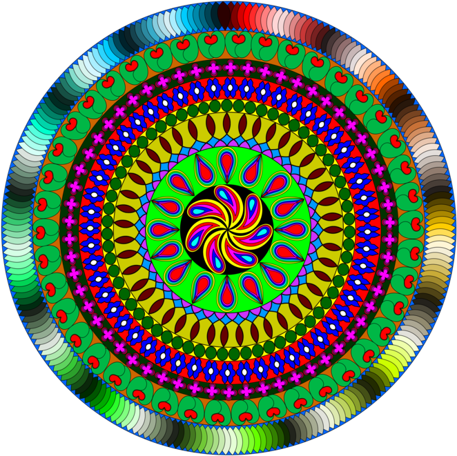 La Fuerza De Los Mandalas - Coloring Book For Adults Plus Creative Journal [book] (750x750), Png Download