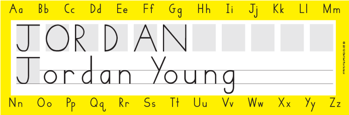 Pre-k Name Plates - Handwriting Without Tears Name Plate - Prek - 11 X (700x533), Png Download