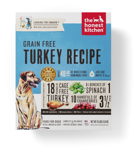 The Honest Kitchen Grain Free Turkey Recipe Dehydrated - The Honest Kitchen Embark Grain Free Turkey Dog Food (600x600), Png Download