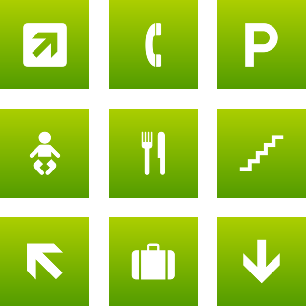 Aiga Icon In Style Flat Square White On Green Gradient - Png Urna Eletronica Vetor (660x660), Png Download