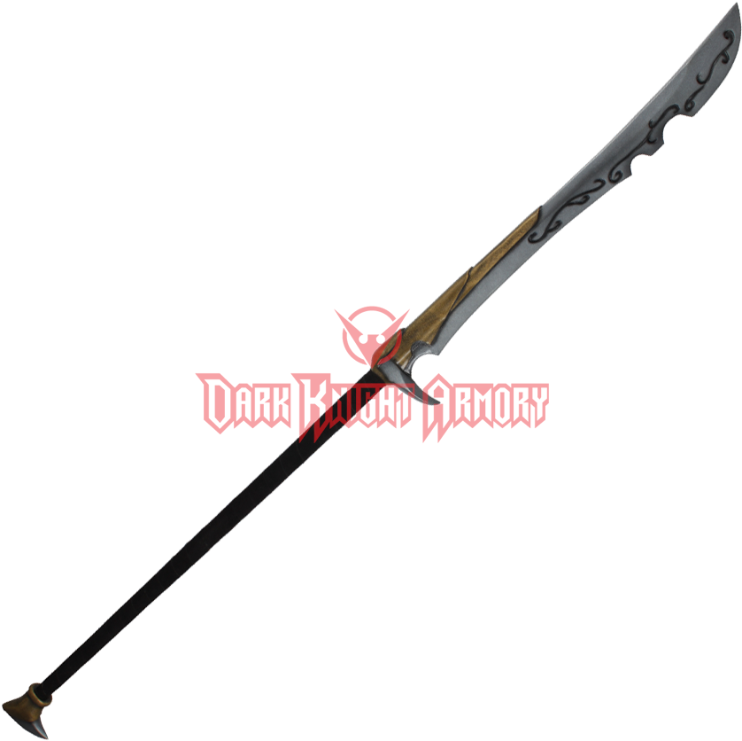 Lorian Larp Glaive - Bo Staff Black And Blue (850x850), Png Download